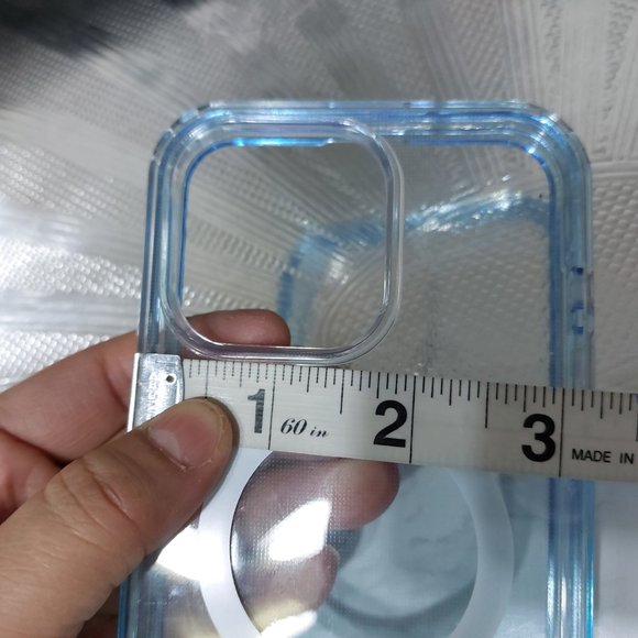 CLEAR TINT OF BLUE COLOR CLEAR IPHONE CASES COVERS - Picture 5 of 7